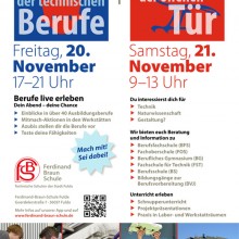 Abend der technischen Berufe und Tag der offenen Tür