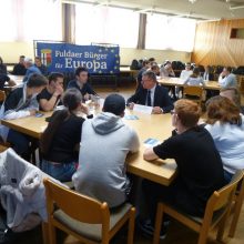 Workshop „Europa-Café“ an der Ferdinand-Braun-Schule